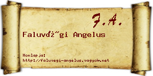 Faluvégi Angelus névjegykártya